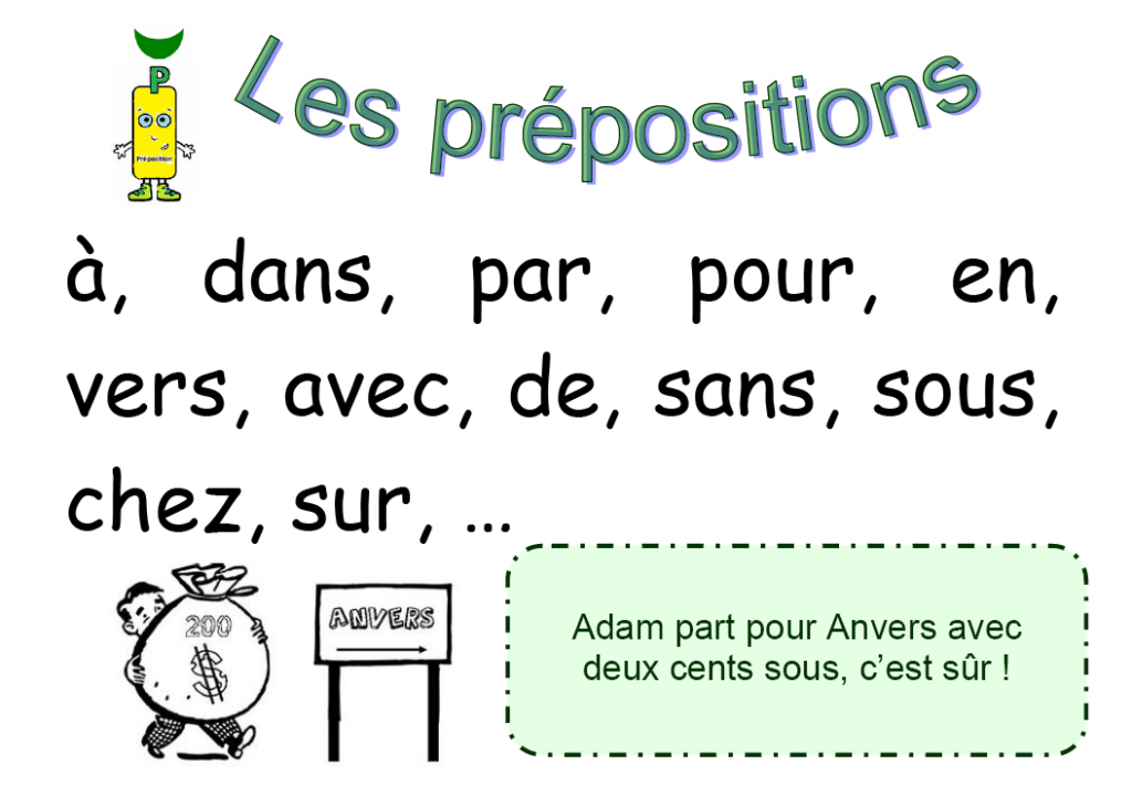 Comment reconnaître une préposition dans une phrase ?