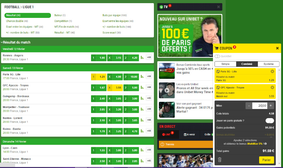 Comment utiliser un ticket Unibet ?