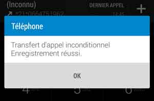 Comment activer et desactiver le transfert d’appel ?