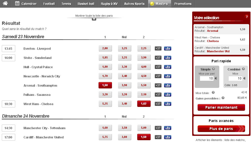 Comment fonctionne un combiné Betclic ?