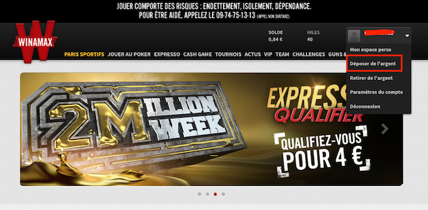 Comment mettre de l’argent sur son compte Winamax ?
