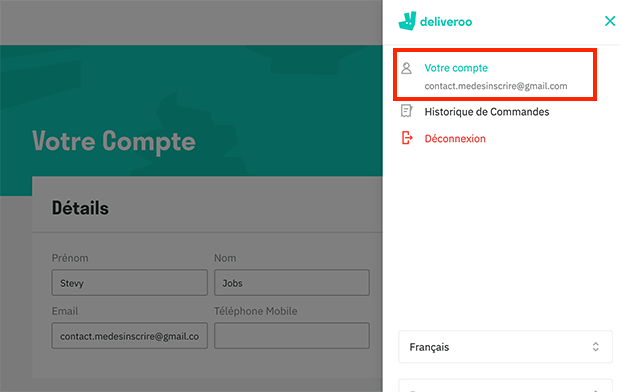 Comment avoir un compte Deliveroo ?