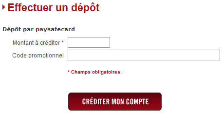Comment rentrer une Paysafecard sur Winamax ?