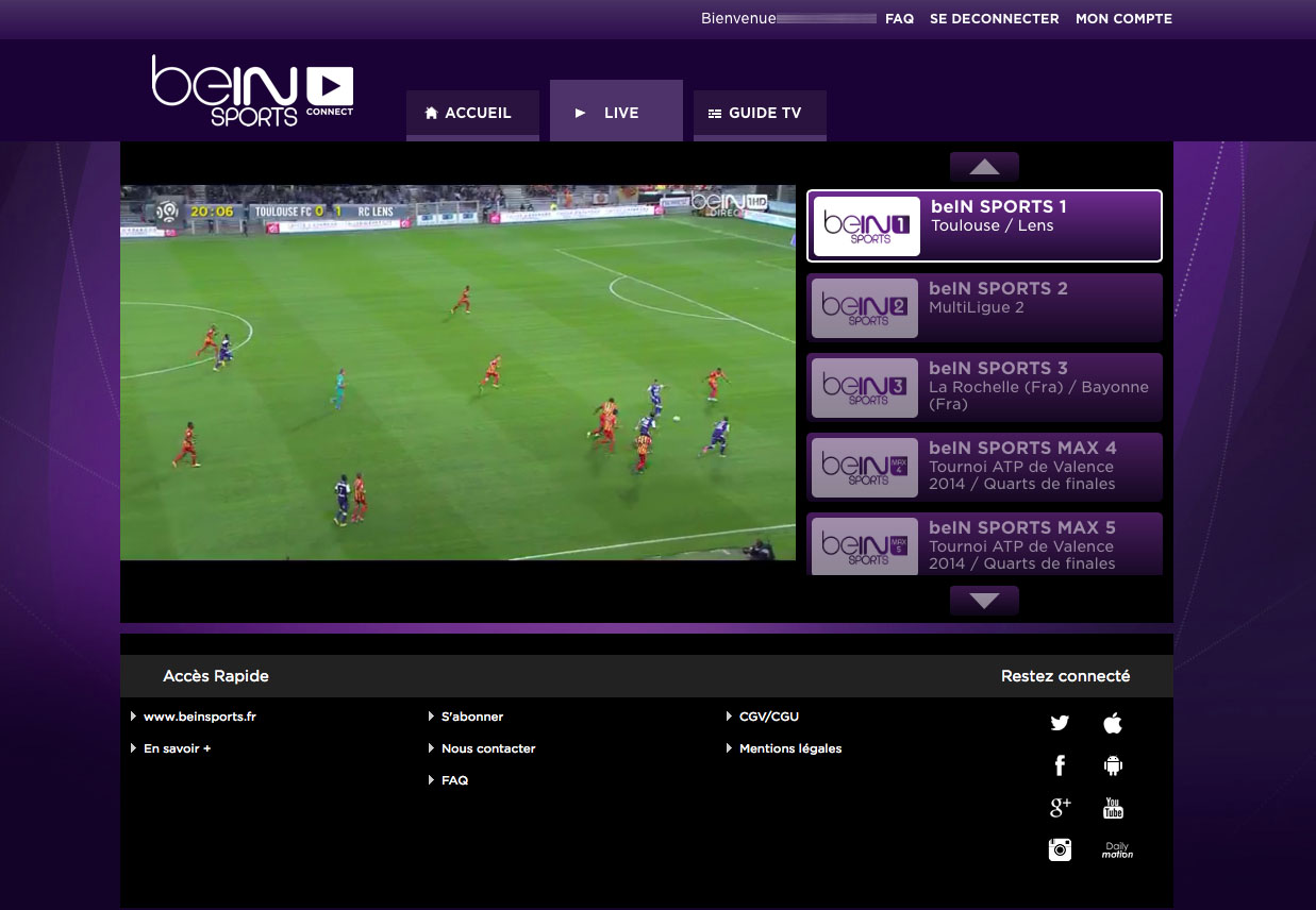 Comment regarder sur beIN Sport ?