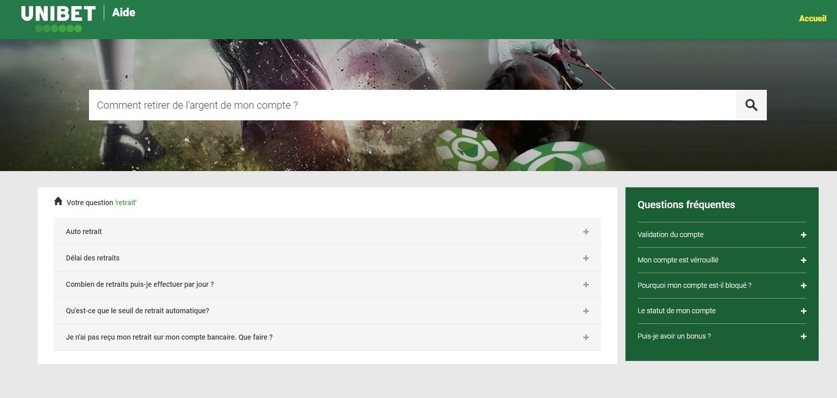Comment recuperer l’argent sur Unibet ?