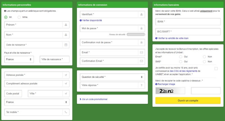 Quel document pour s’inscrire sur Unibet ?