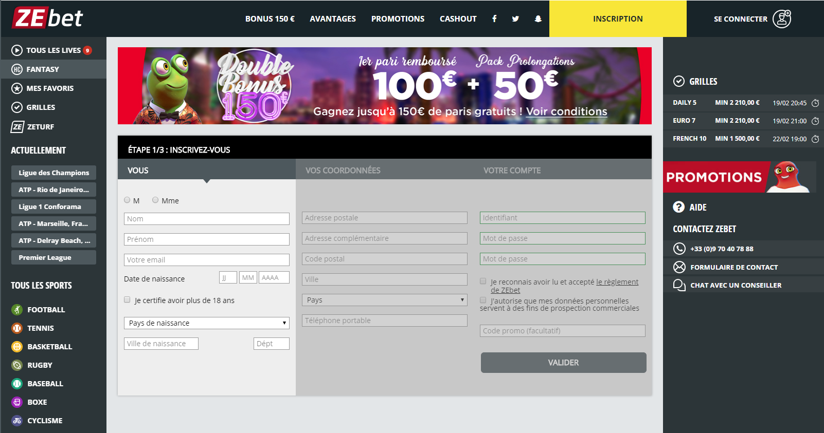 Comment créer un compte pari foot ?