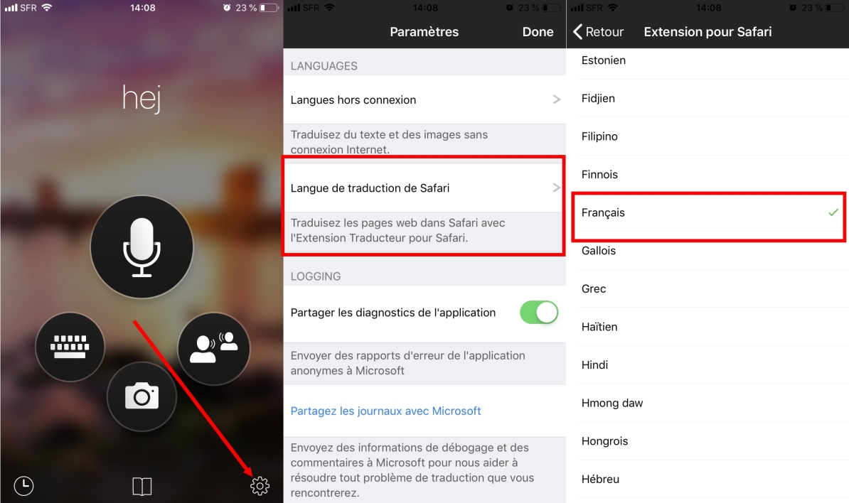 Comment traduire une photo sur iPhone ?