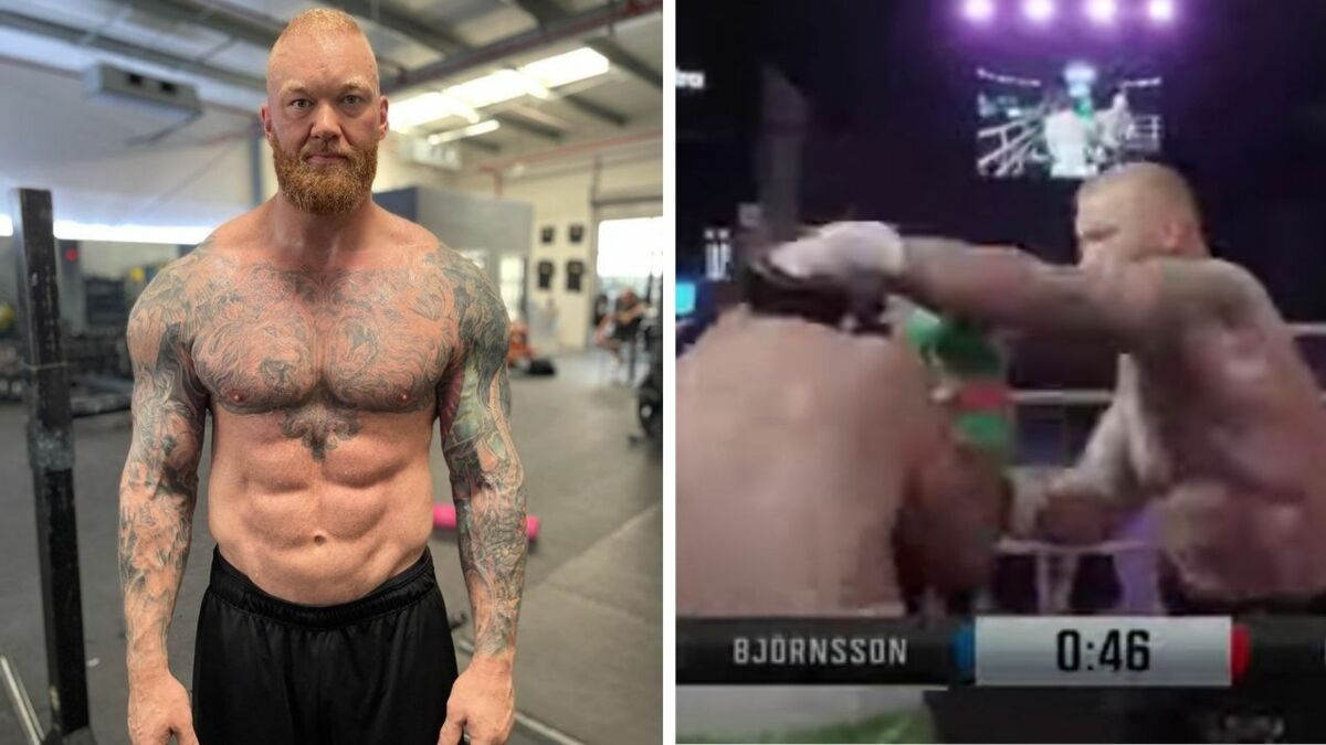 Montagne: Hafthor Björnsson bat le champion de bras de fer Devon Larrat au premier tour TKO