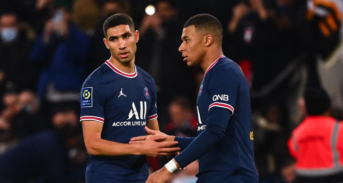PSG/Gabon – Maroc : Mbappé devient fou sur le but d’Hakimi