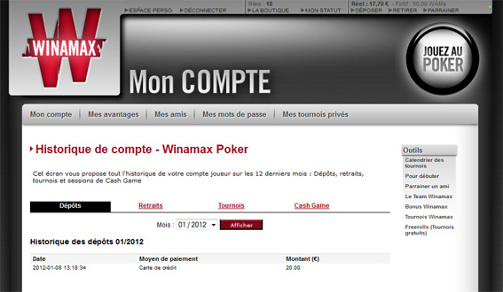 Comment accéder à mon compte Winamax ?