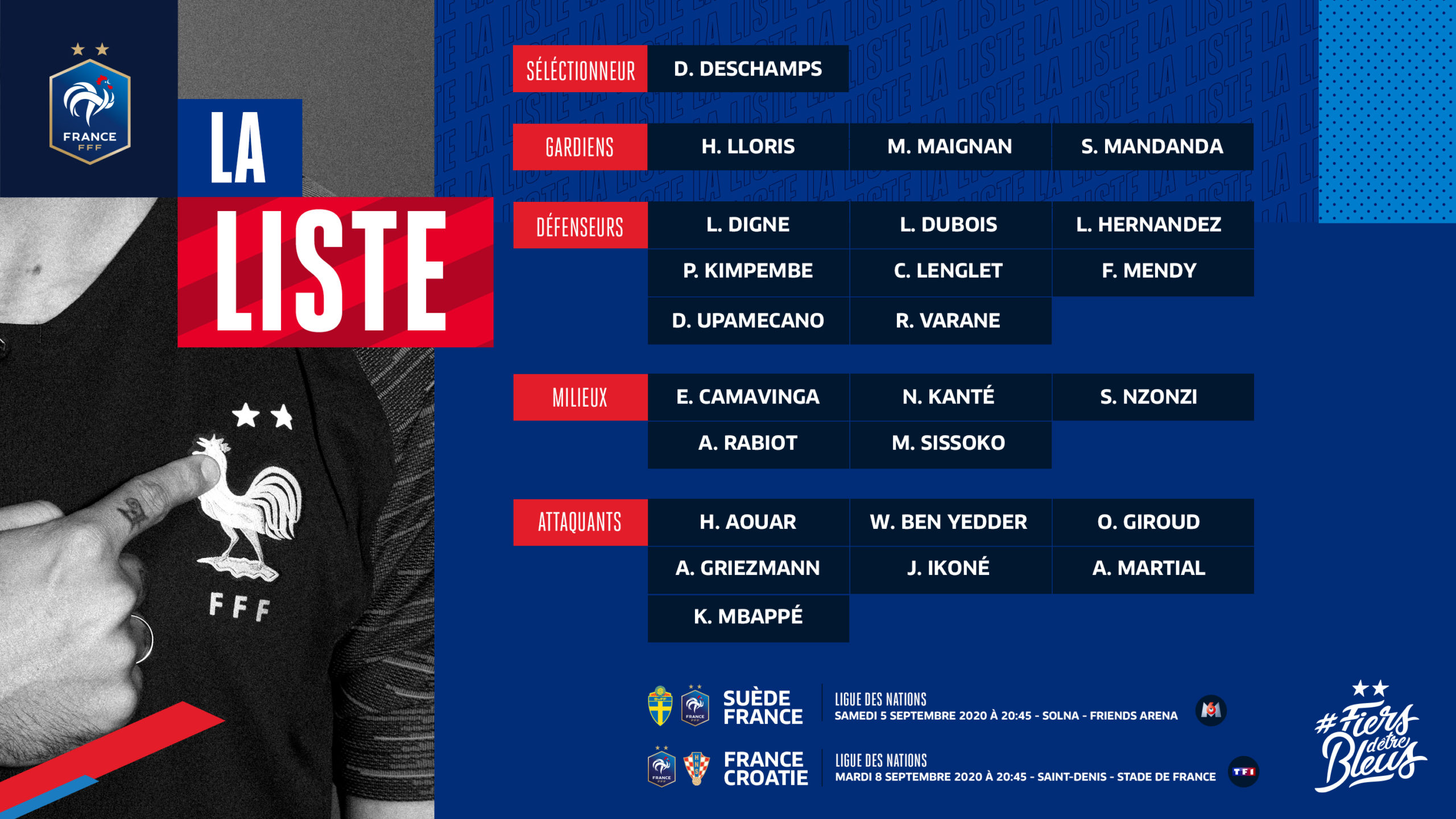 Quand la liste de Deschamps ?