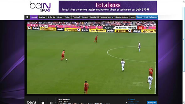 Quelle sport sur beIN Sport ?