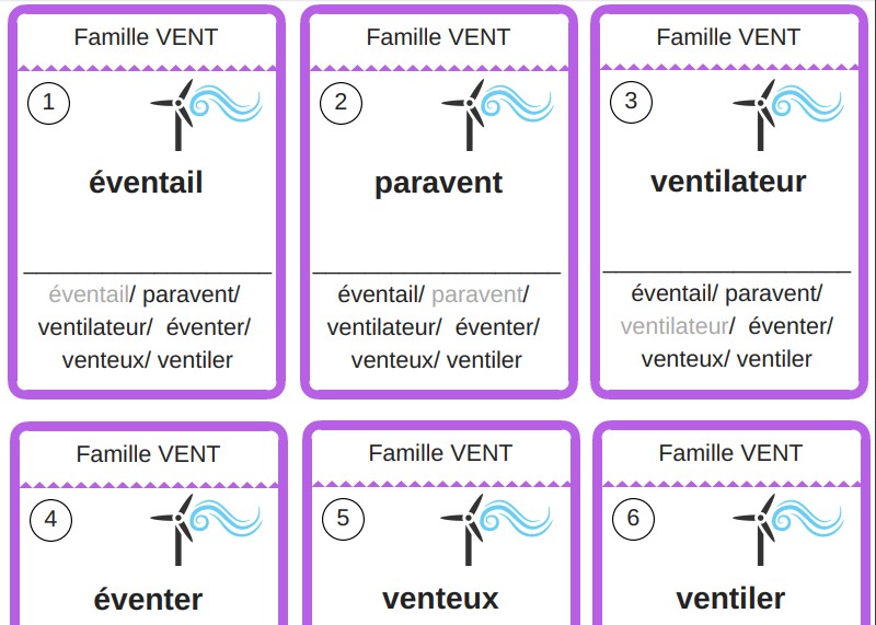 Quel est le mot de la même famille que ?