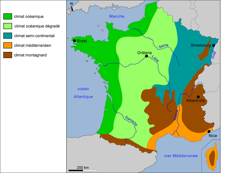 Климатические условия франции в разных частях страны. Климатическая карта Франции. Климат Франции карта. Климат Франции ка. Климатические зоны Франции на карте.