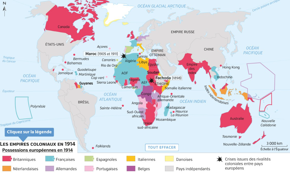 Quelles sont les colonies allemande ?