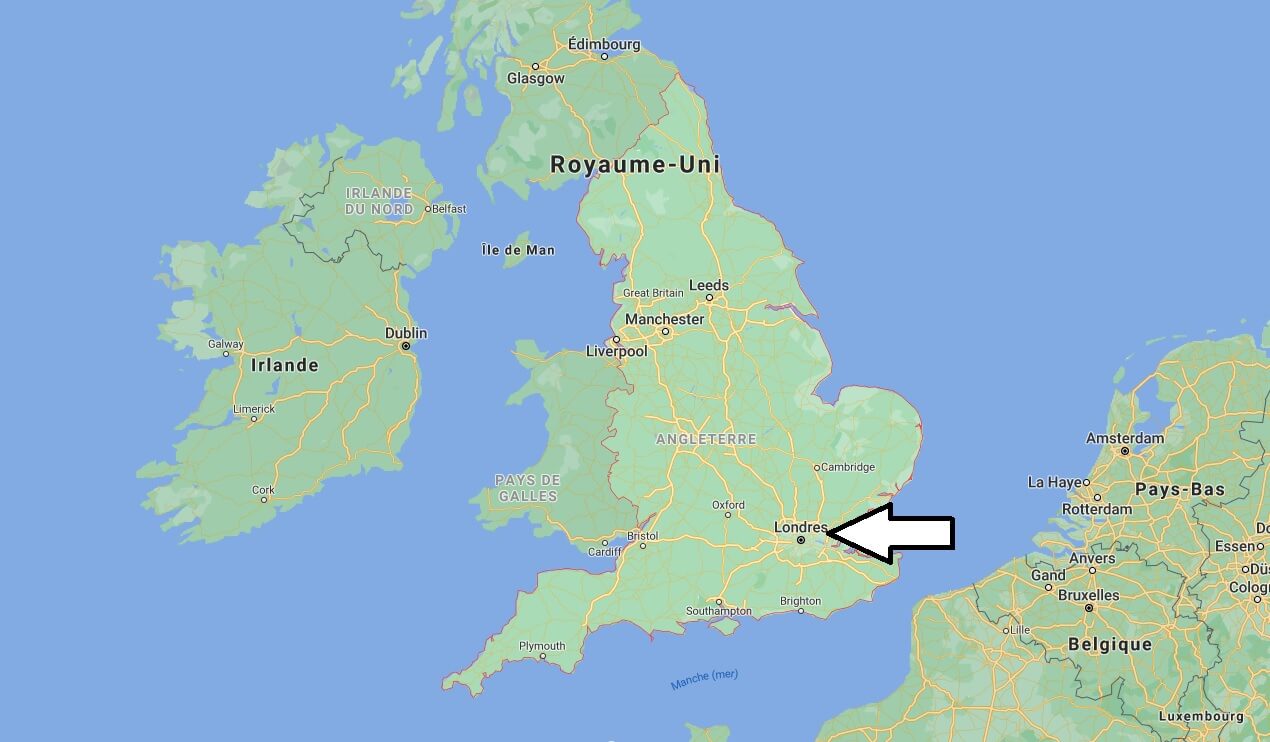 Quel est le pays au nord de l’Angleterre ?