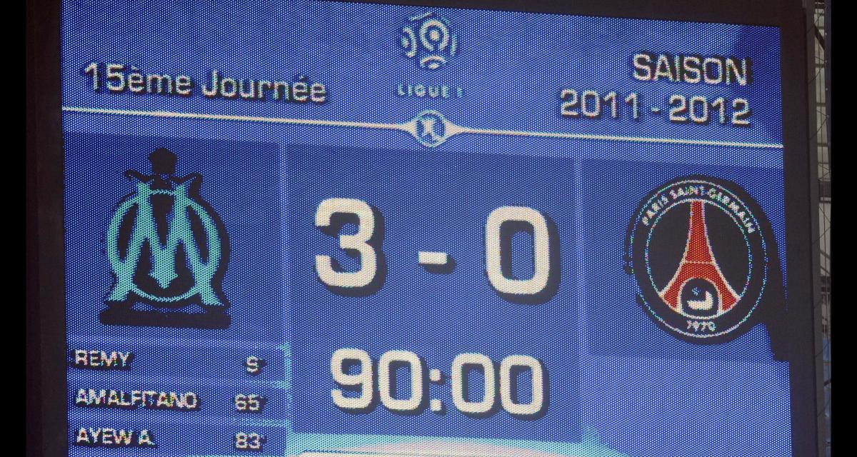 Quelle est la dernière victoire de Marseille contre Paris ?
