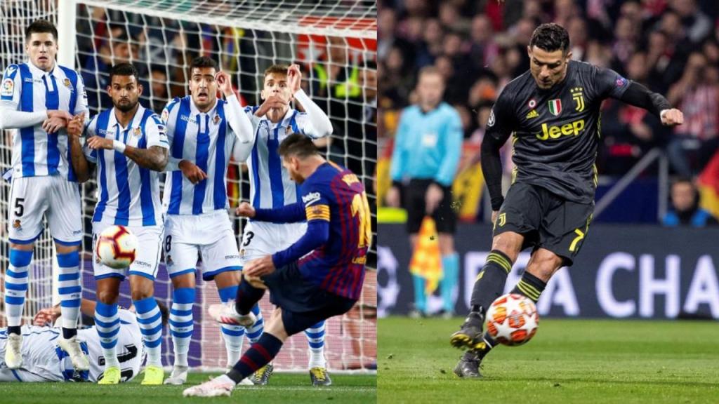 Qui a mis plus de coup franc entre Messi et Ronaldo ?
