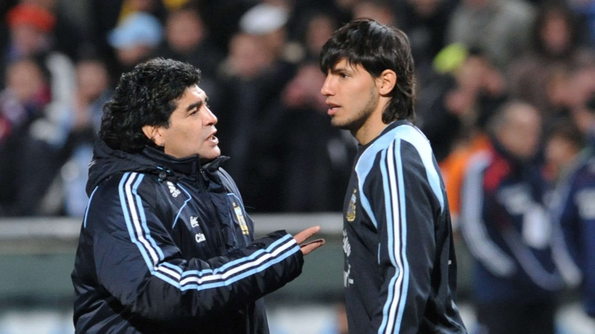 Are Sergio Aguero and Maradona related?