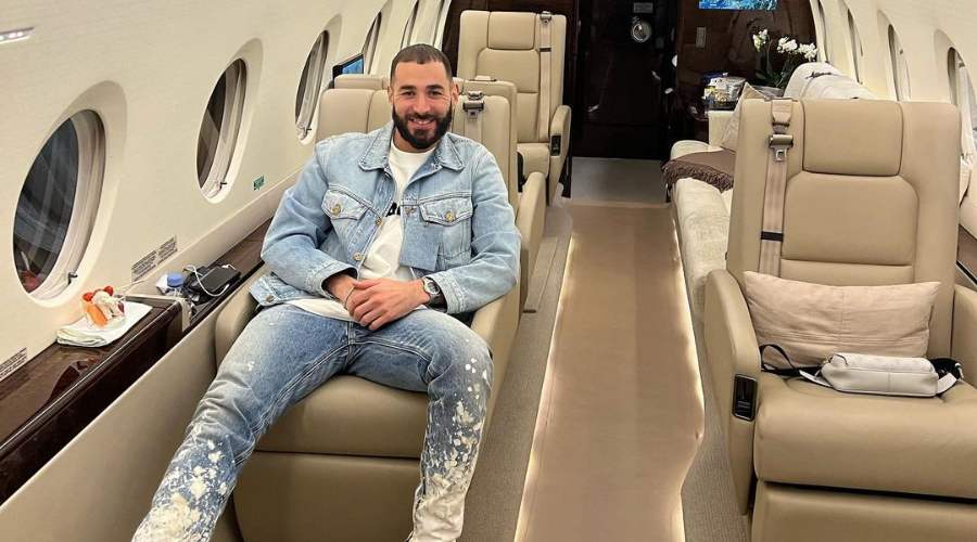 L’avion de luxe de Benzema