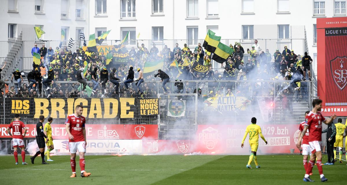 Brest-Nantes : Un supporter brestois met en colère les extrémistes nantais qui ont tenté de l’envahir, et la course est arrêtée