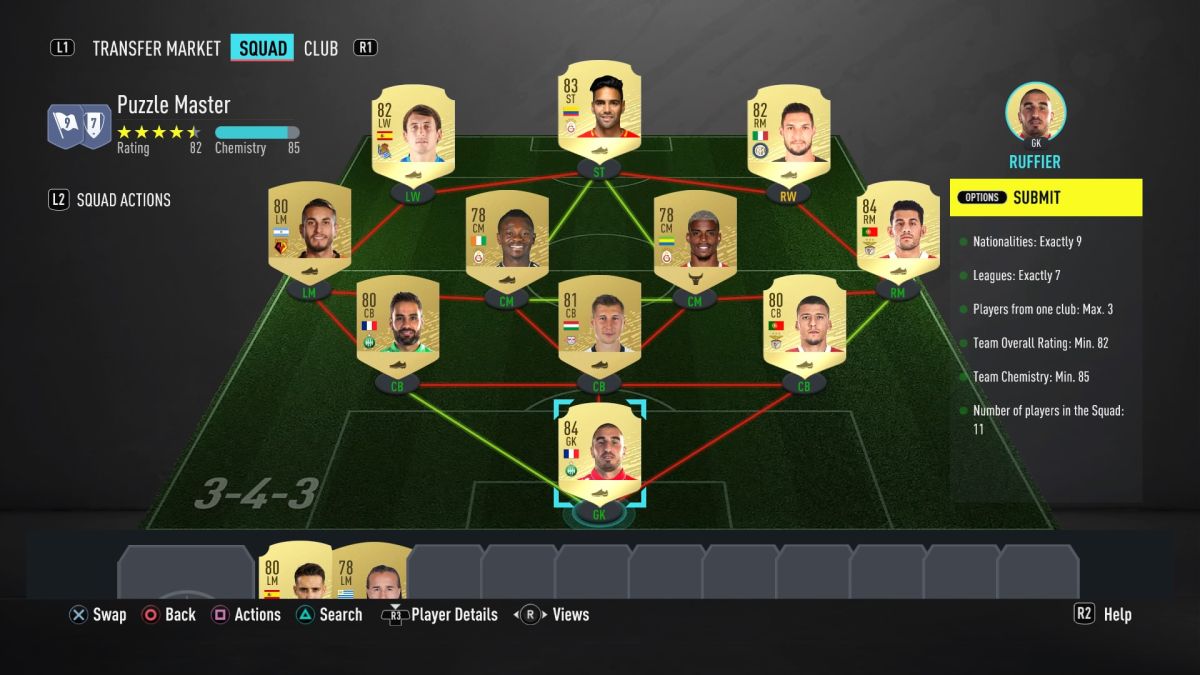 How do you do the master puzzle on FIFA 22?