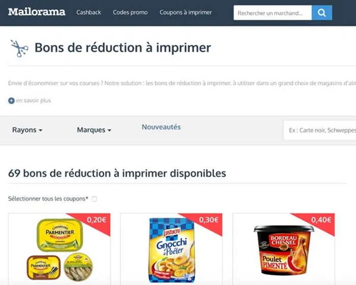 Où trouver des bon de réduction à imprimer ?