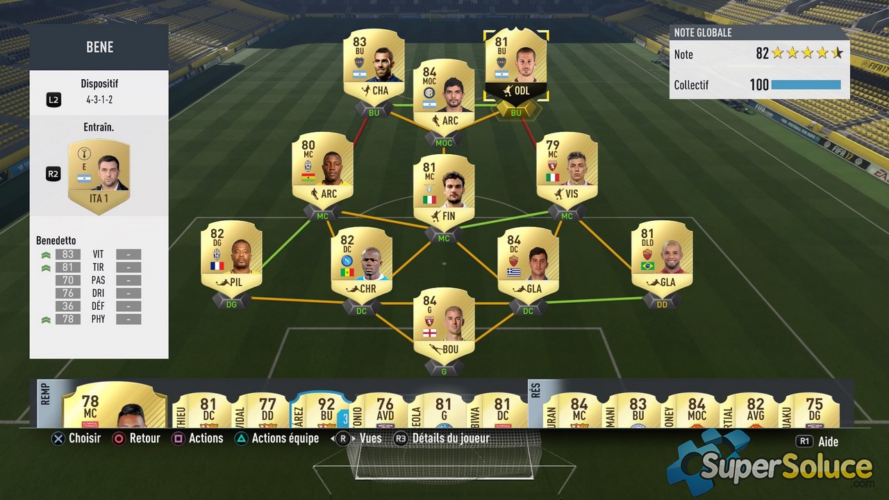 Comment avoir une bonne equipe fut 22 ?