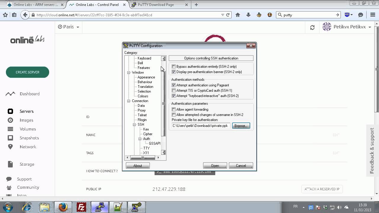 Comment se connecter à un serveur EA ?