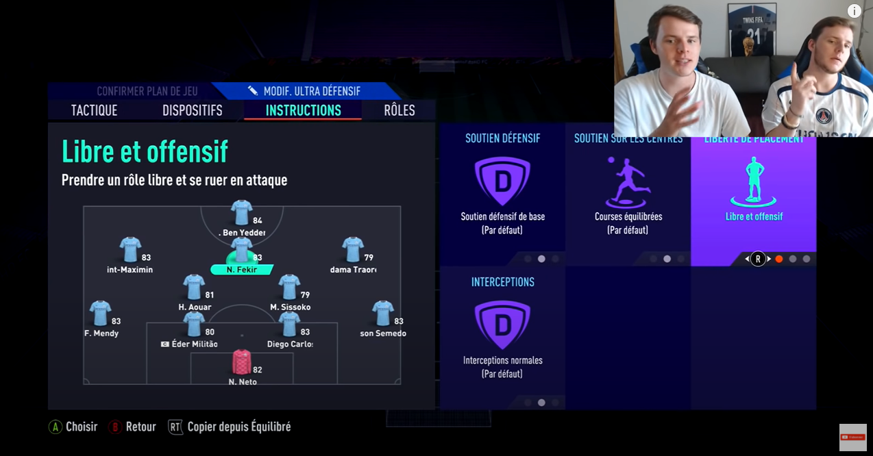 Quel est le meilleur dispositif sur FIFA ?