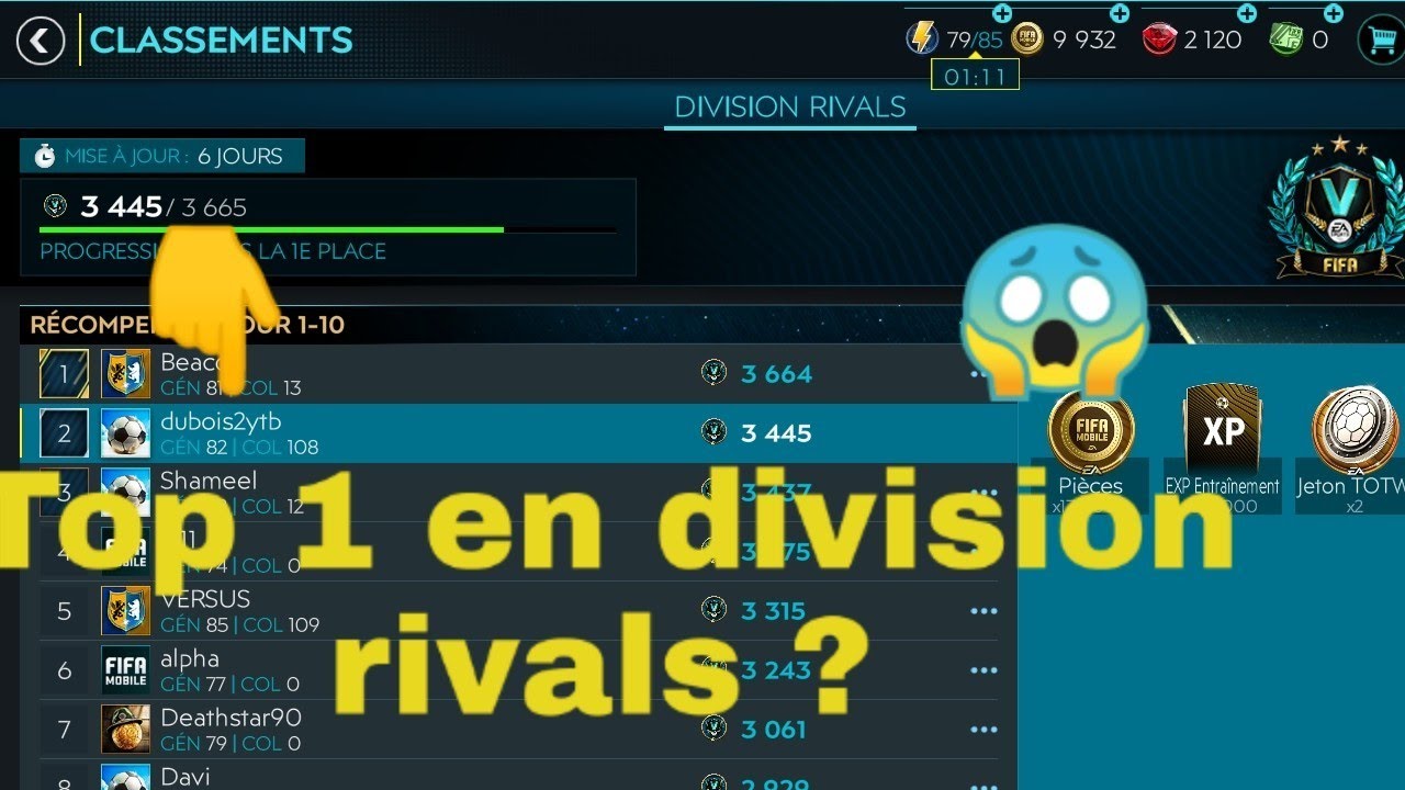 Comment monter en division Rivals ?