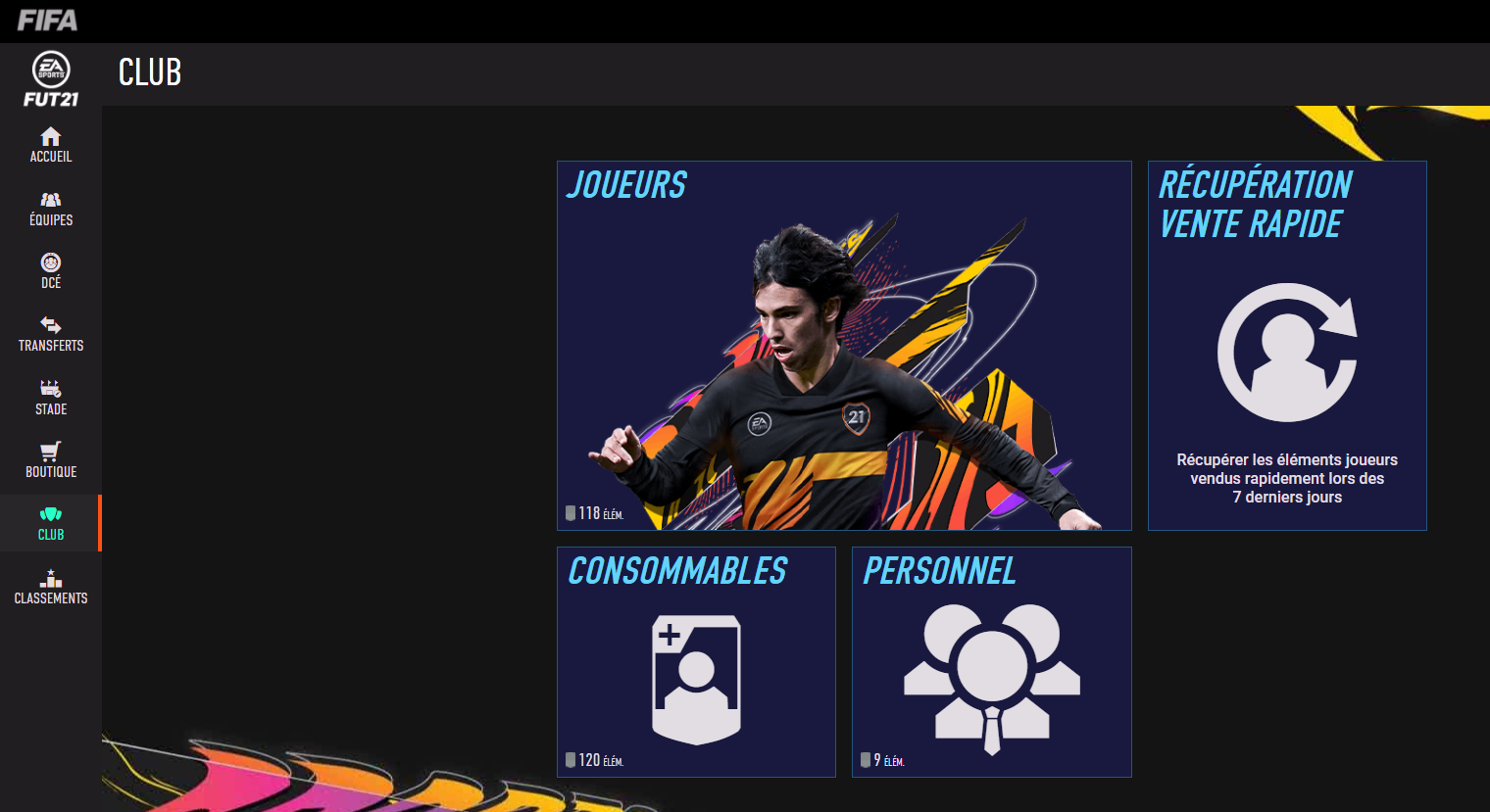 Comment recuperer un joueur en vente rapide ?