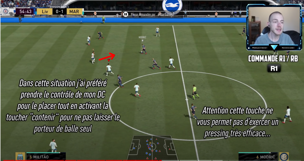 Quelle touche pour défendre FIFA 21 ?