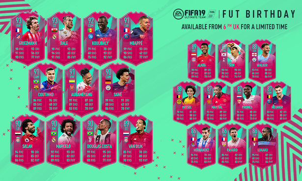 Do Fut birthday cards get upgraded?