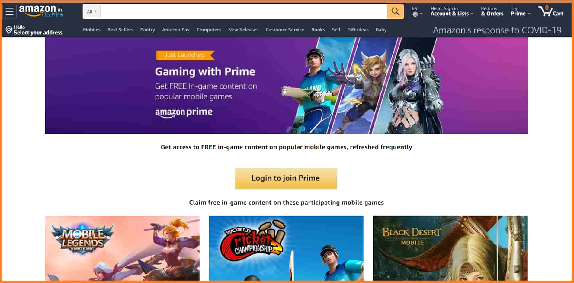 Is Amazon Prime gaming free for Prime members?