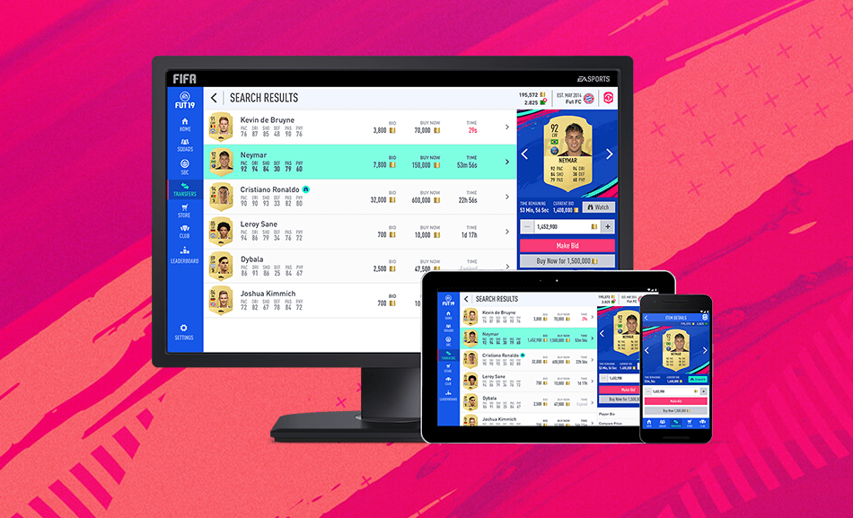 How do you access the FUT Web App?