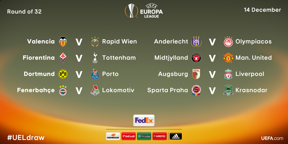 How many English teams play Europa League?