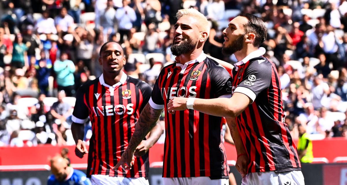 🚨 Nice – Lorient : Un gros Delort donne trois points aux Aiglons !