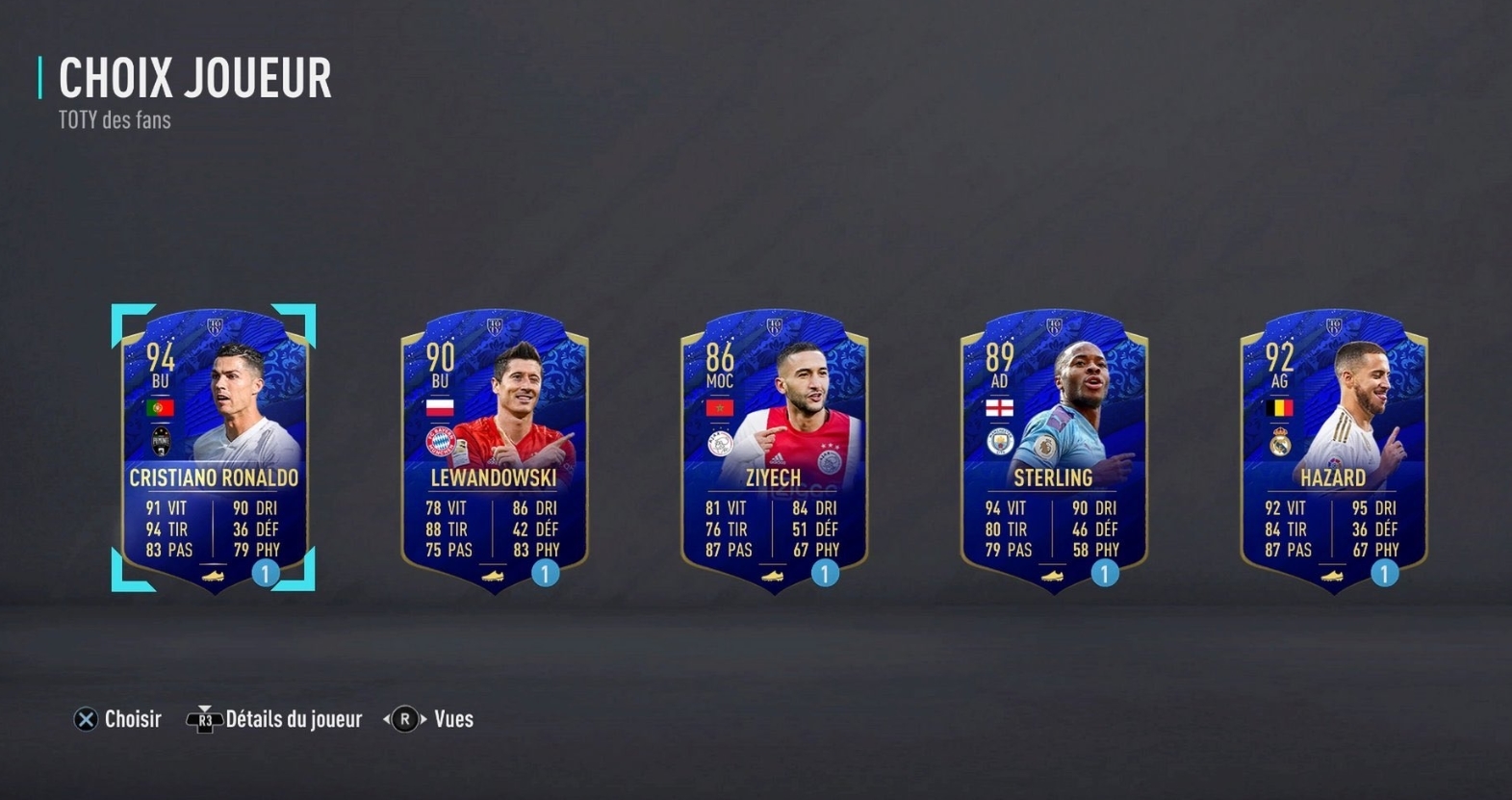 Quelle sont les carte évolutive FIFA 22 ?