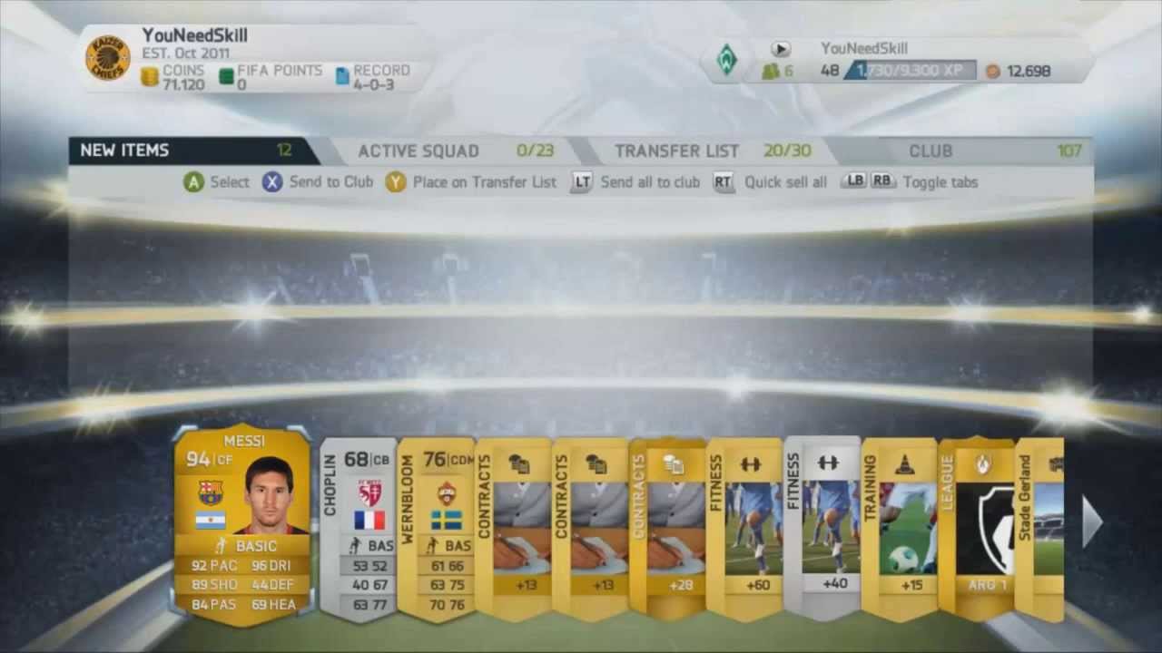 Comment ouvrir Pack fut 22 ?