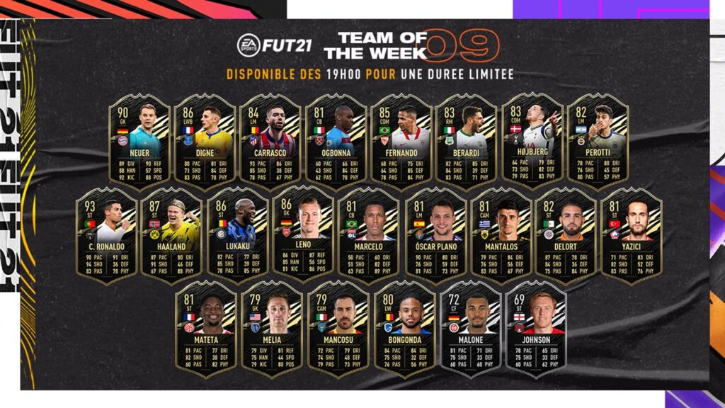 Quand sort la Totw fut 21 ?