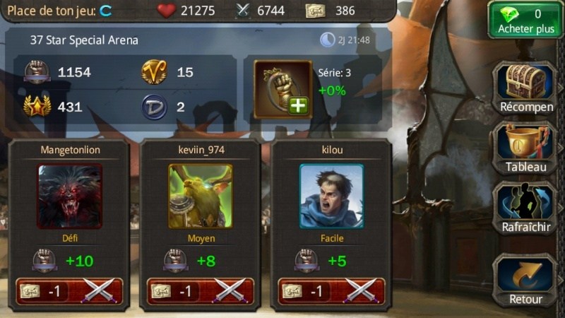 Quand reçoit T-ON les récompenses Clash d equipes ?