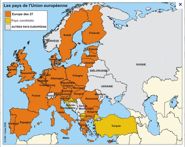 Quels sont les 28 pays d’Europe ?