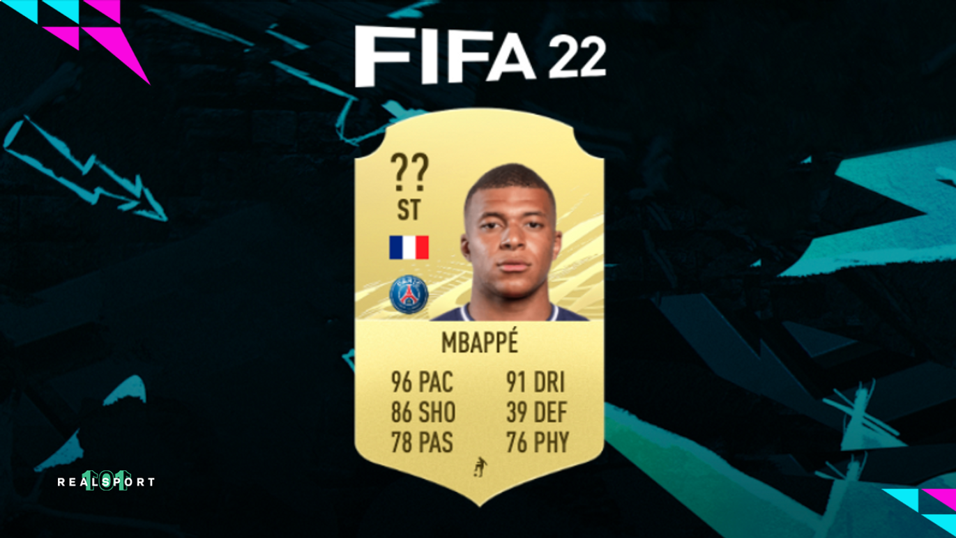 What rating is Mbappe in FIFA 22?
