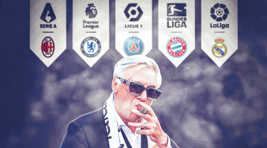Ancelotti, de retour sur ses 5 titres