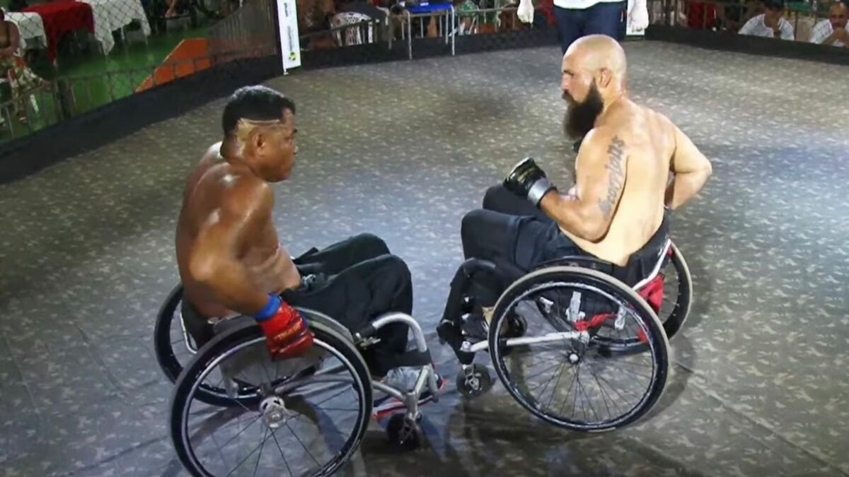 La bagarre entre deux hommes en fauteuil roulant circule sur les réseaux sociaux
