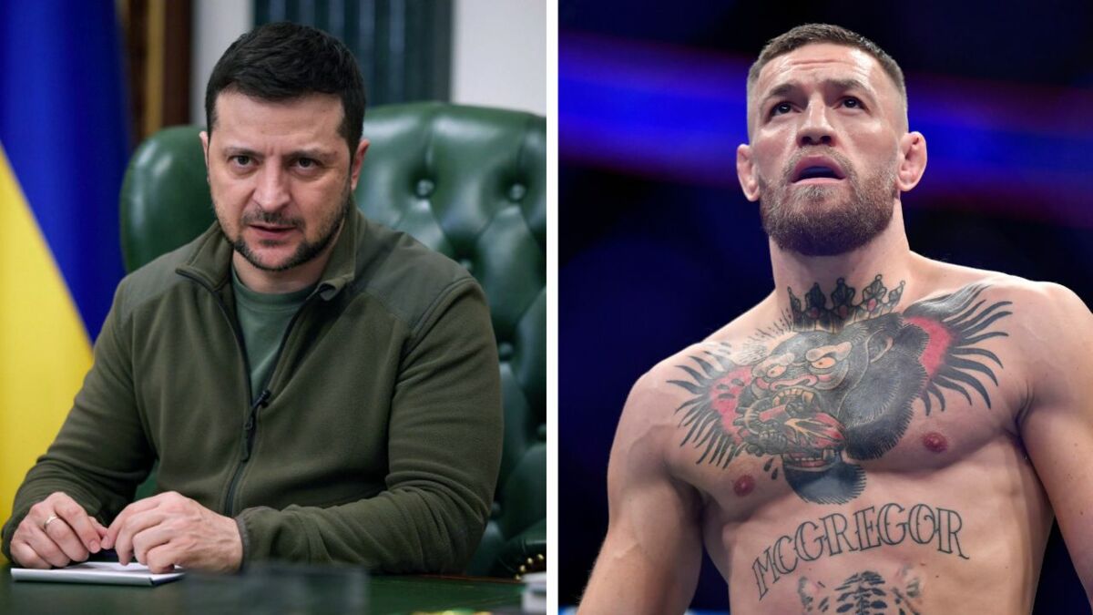Le président ukrainien Vladimir Zelensky vise la superstar de l’UFC Conor McGregor