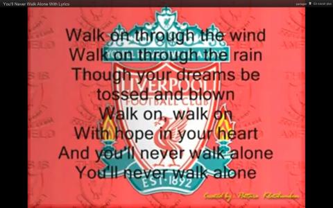 Quel est le chant des supporters de Liverpool ?