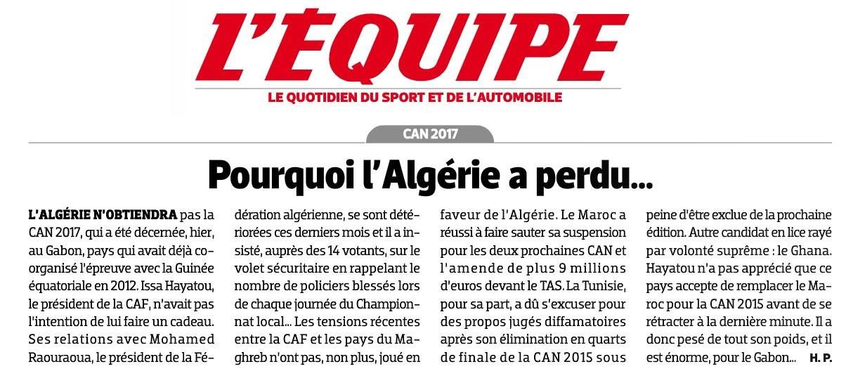 Qui a éliminé l’Algérie ?
